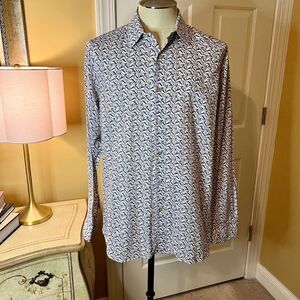 EUC Men's Paul Smith London Soho Shirt‎ Leaf & Ant Print Size 17 or LARGE